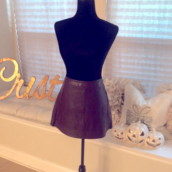 Dresses & Skirts - Vegan leather mini skirt